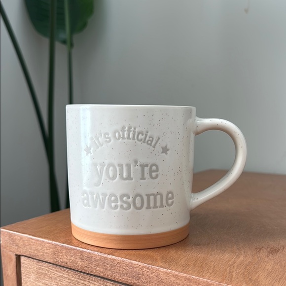 Threshold White and Tan Mug It’s Official You’re Awesome - Picture 1 of 3